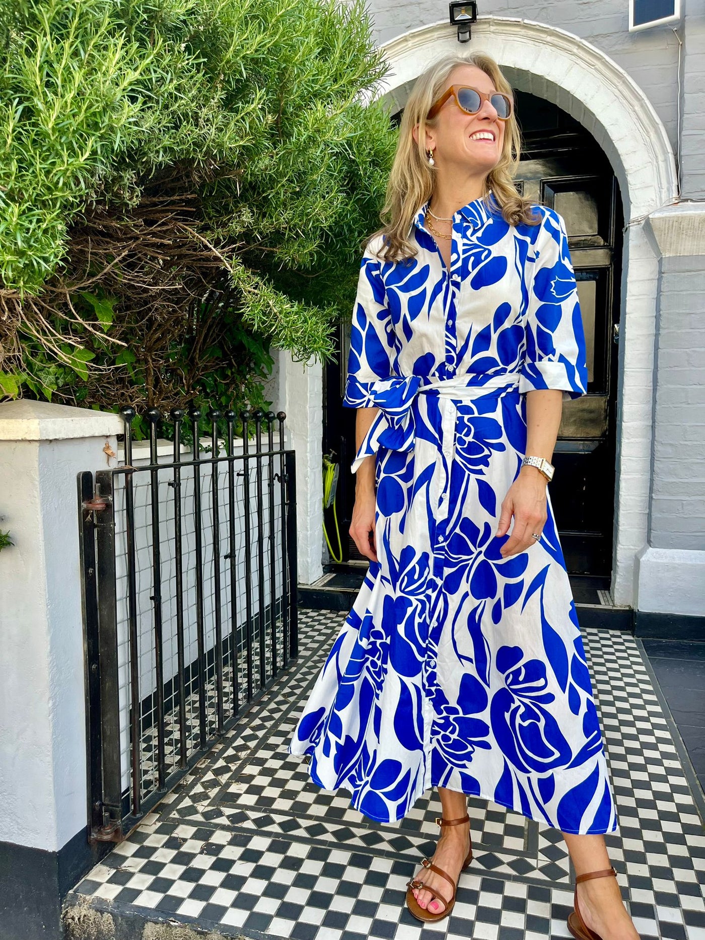 BIBA MAXI DRESS ROYAL BLUE