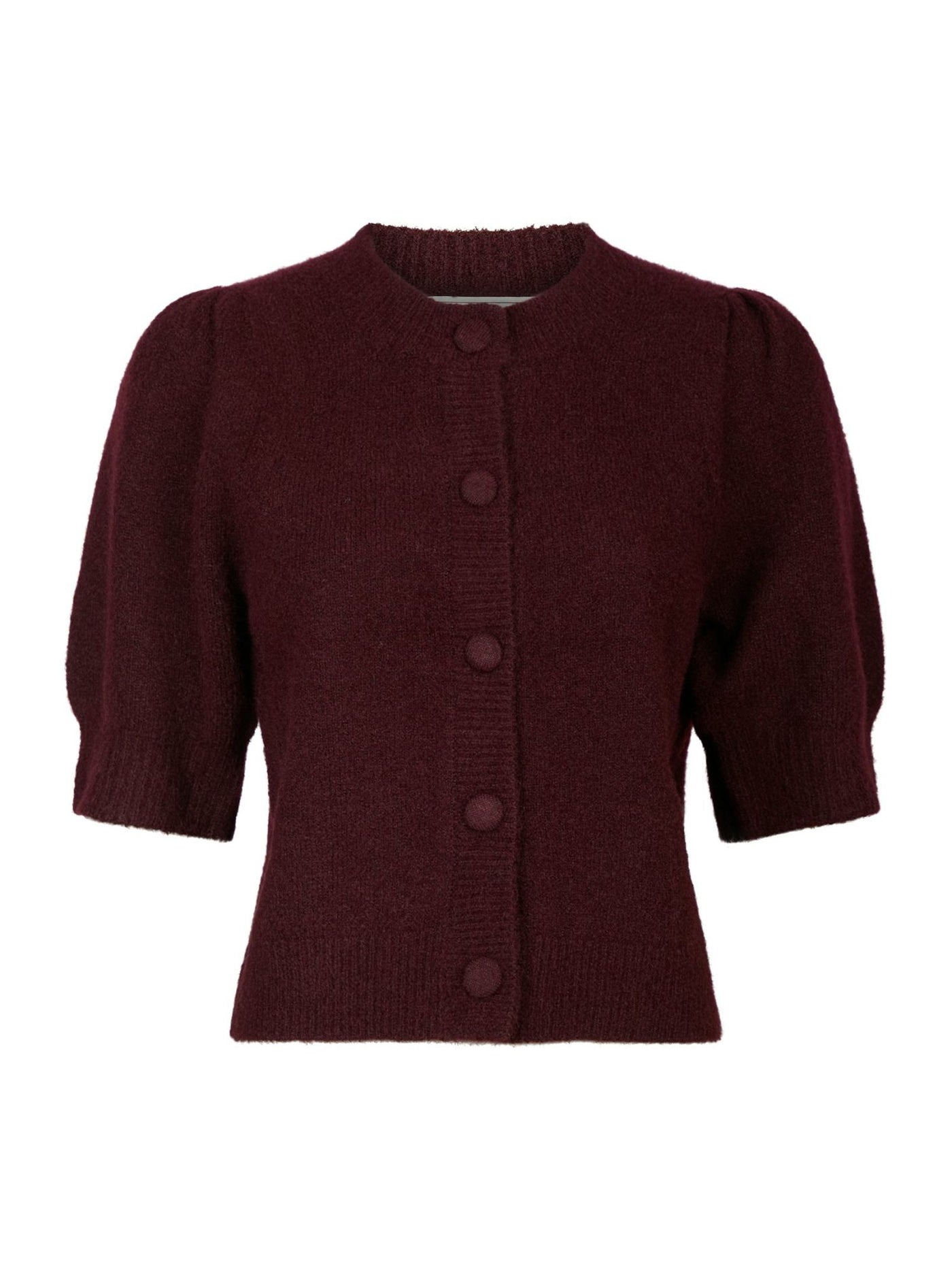 TRUDY KNIT CARDIGAN WINE