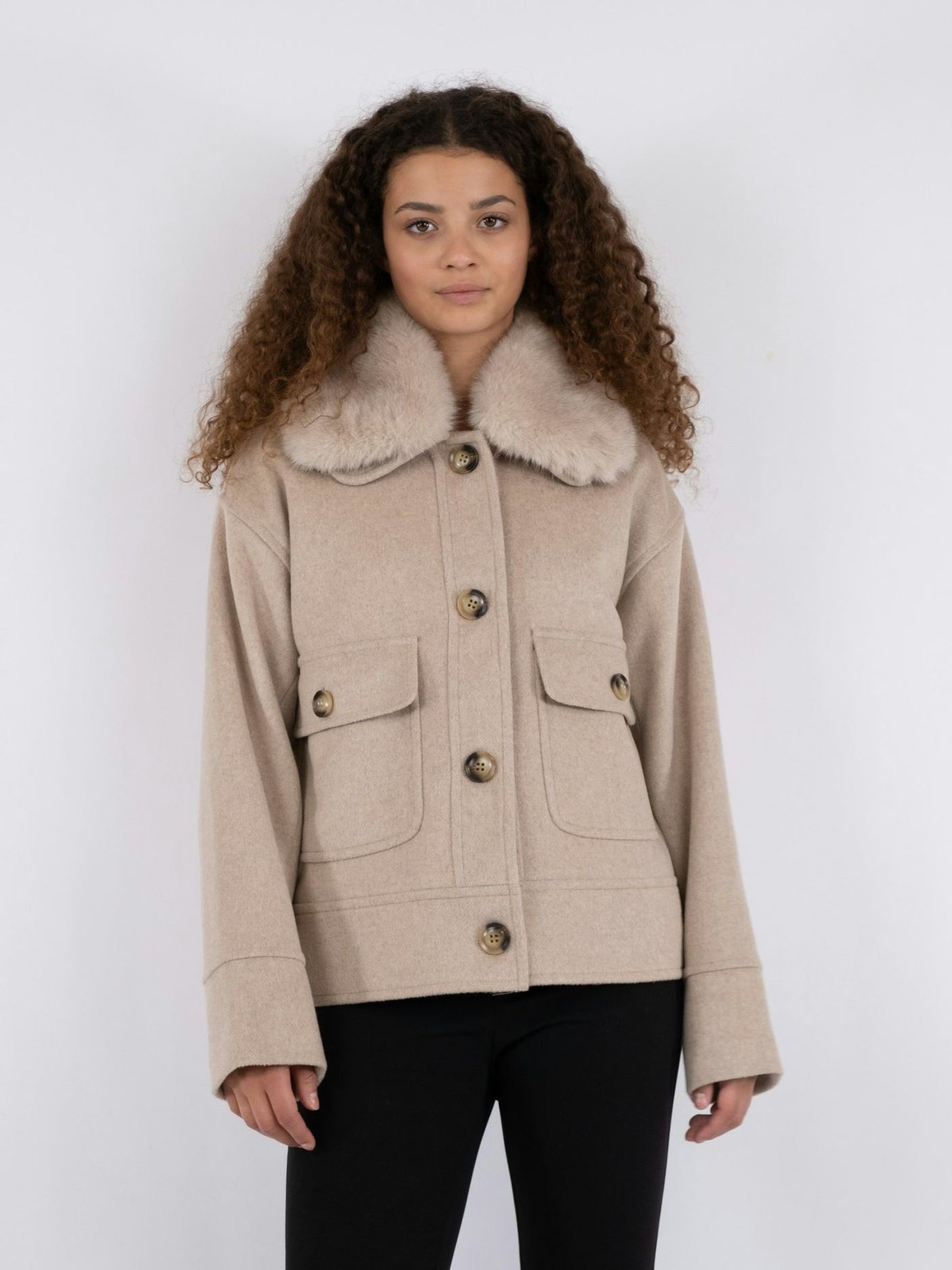 PITTI WOOL JACKET SAND