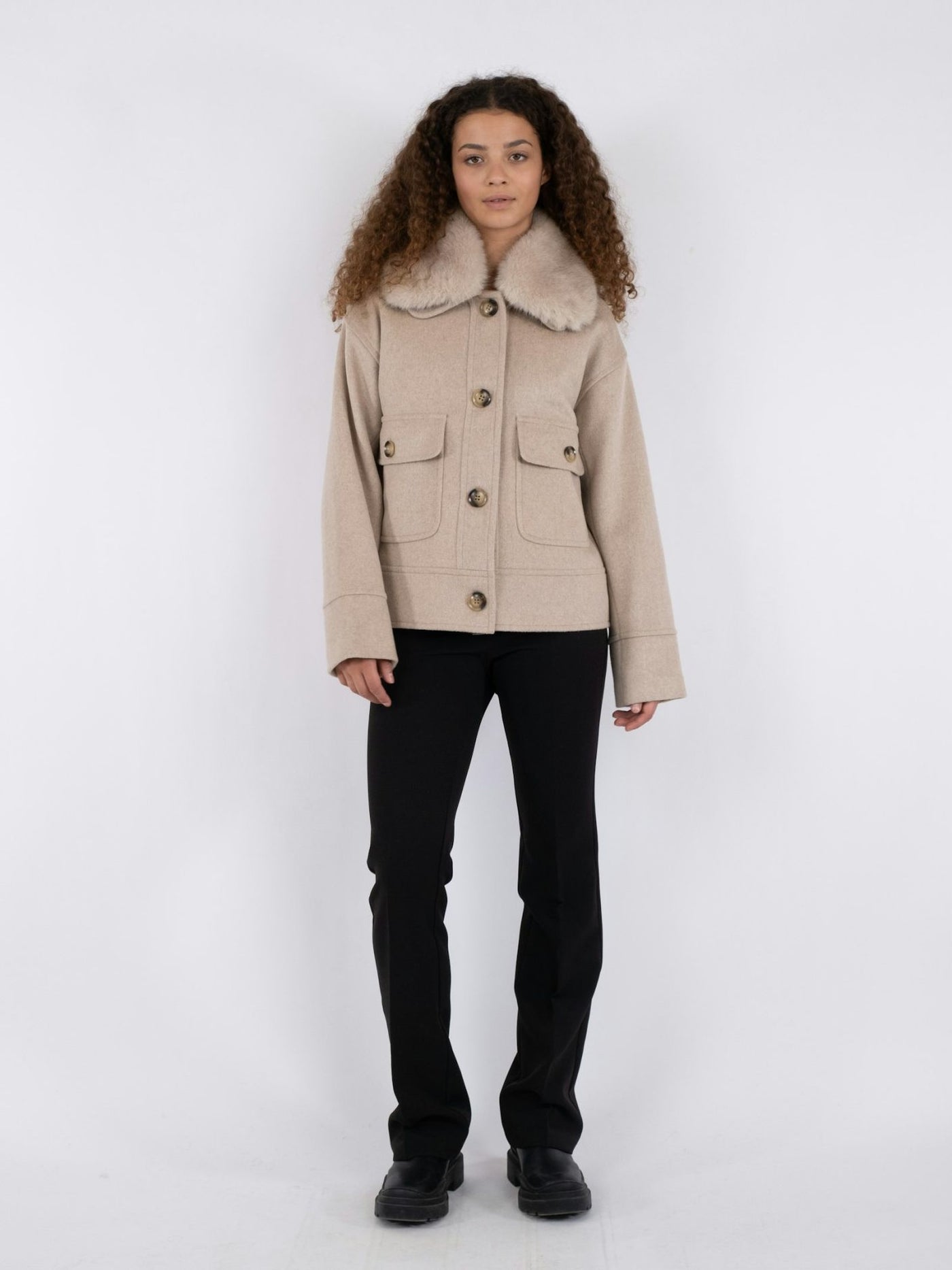 PITTI WOOL JACKET SAND