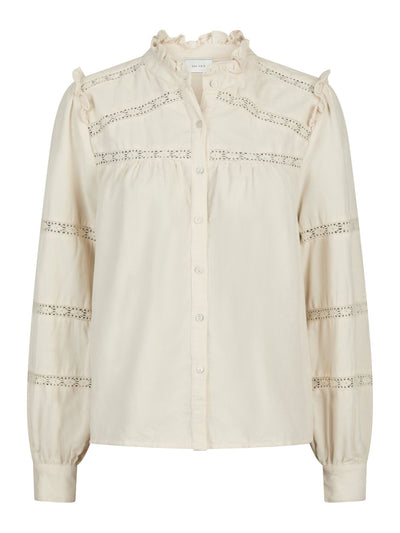 ISALA CORDUROY SHIRT IVORY