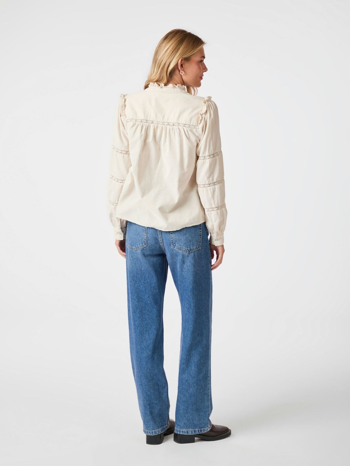 ISALA CORDUROY SHIRT IVORY