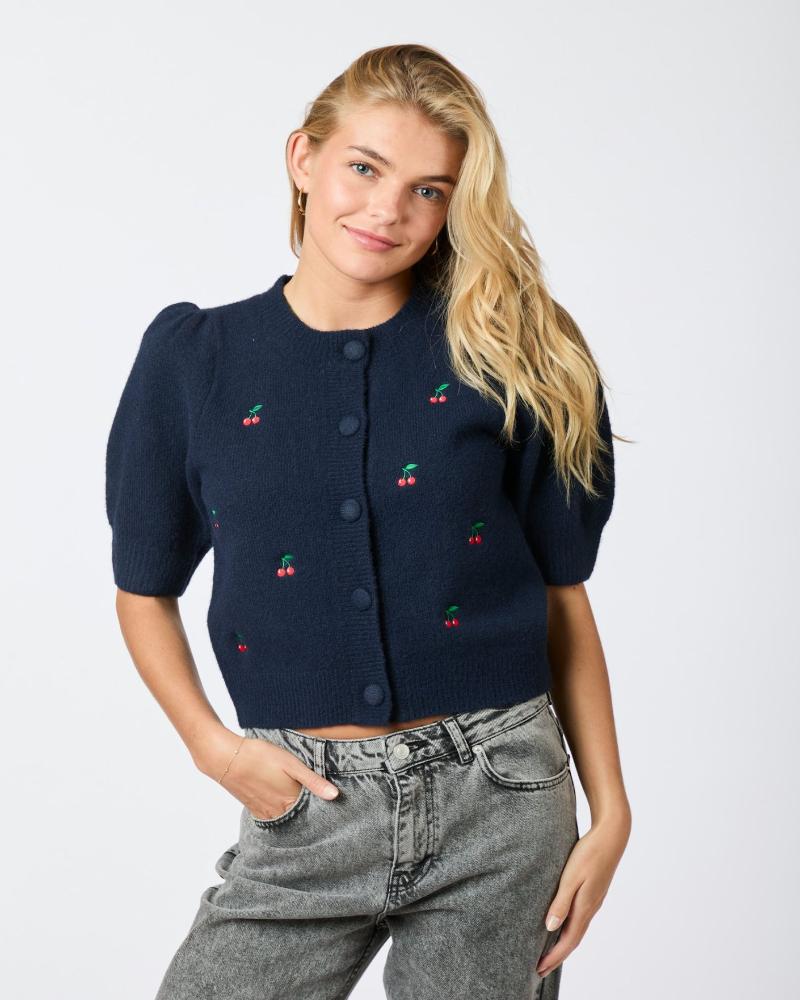 TRUDY KNIT CARDIGAN NAVY