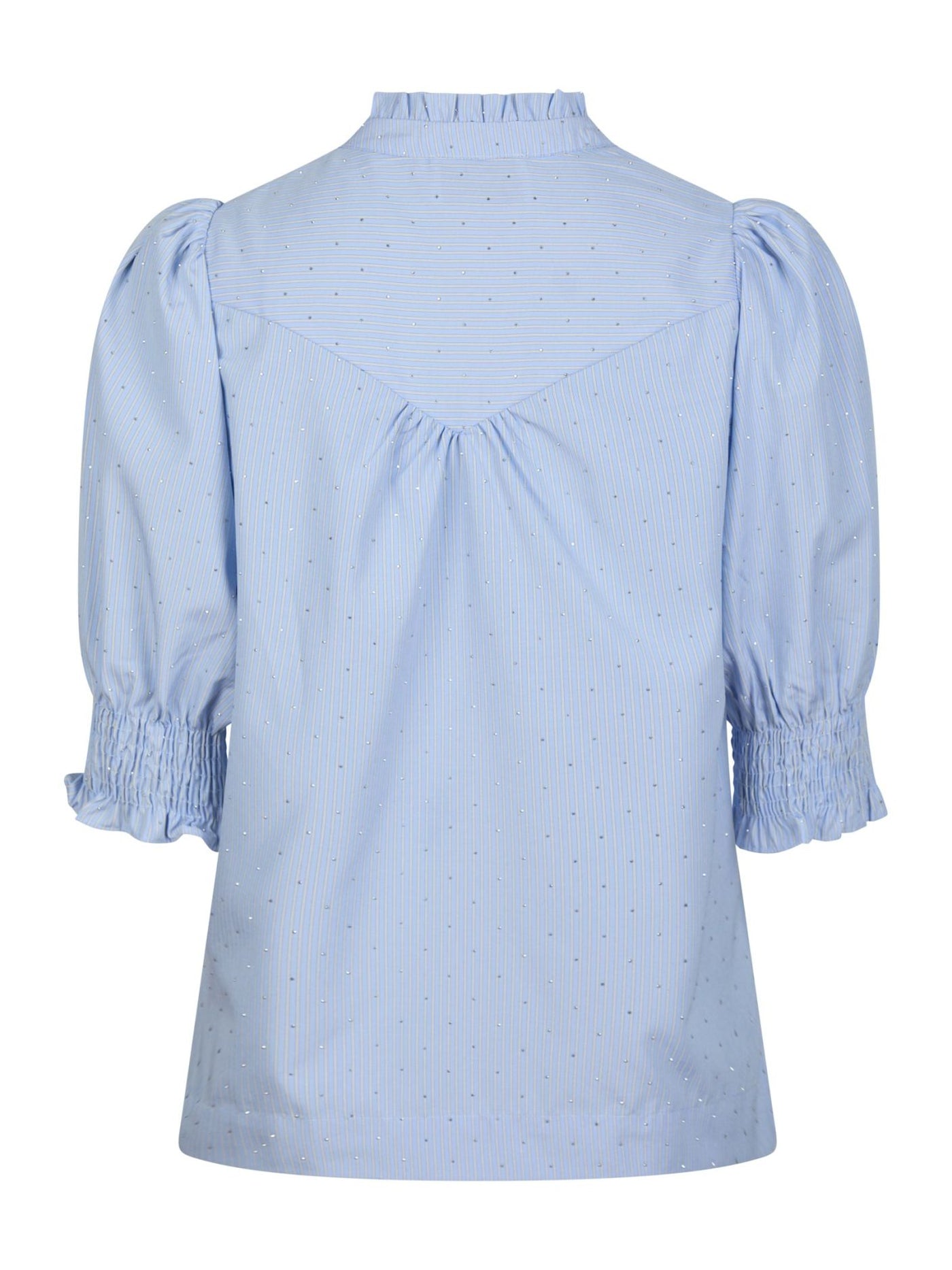 DIANA STRIPE STONE BLOUSE LIGHT BLUE