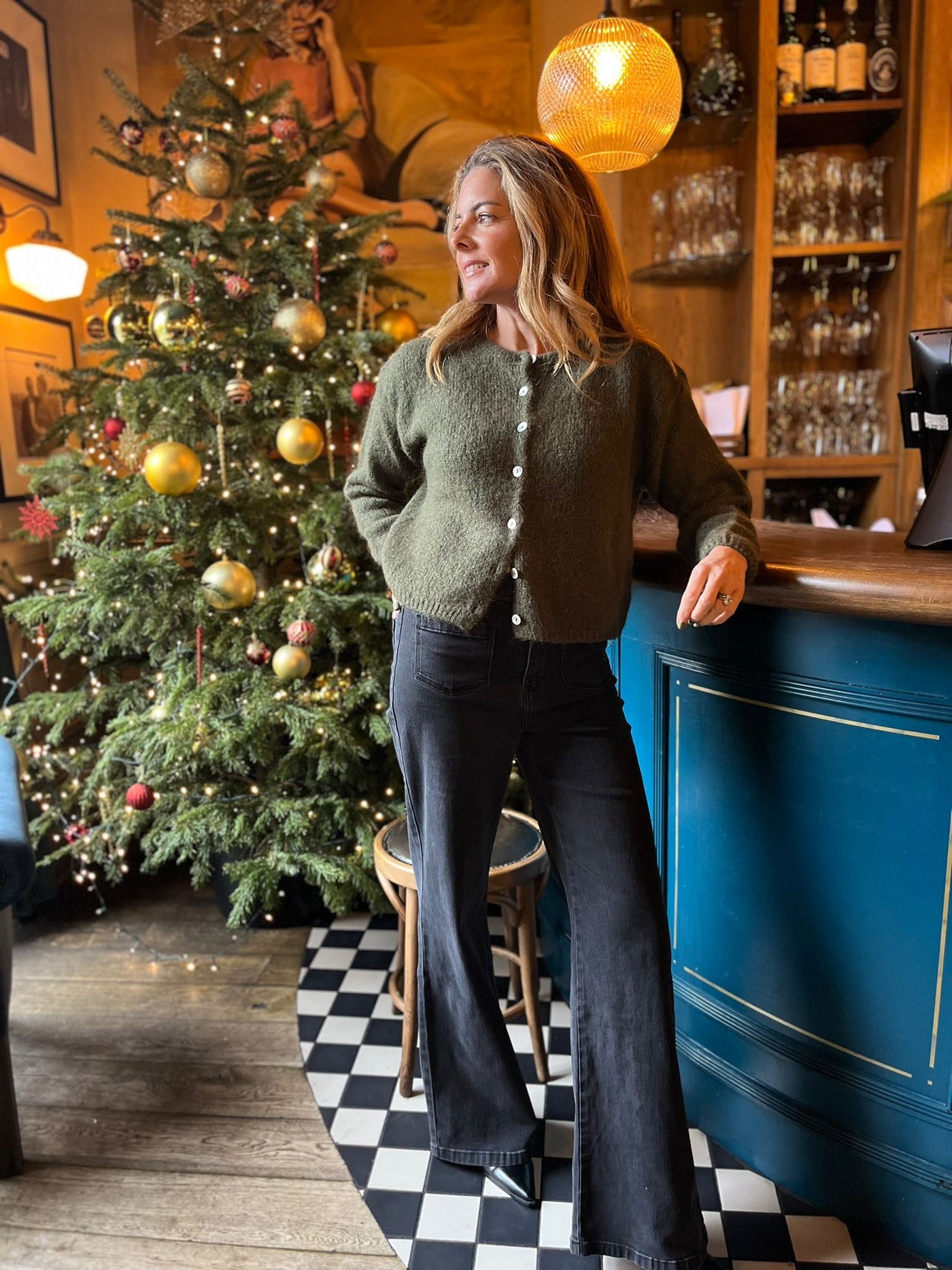 LOLA CARDI KHAKI
