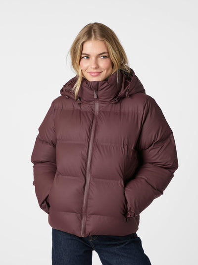 FOX PUFFER JACKET BORDEAUX