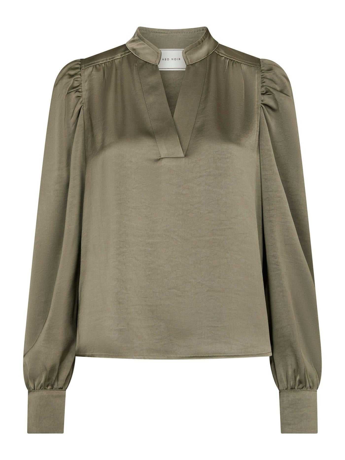 ROSSLYN SATEEN BLOUSE ARMY - BACK IN STOCK SOON