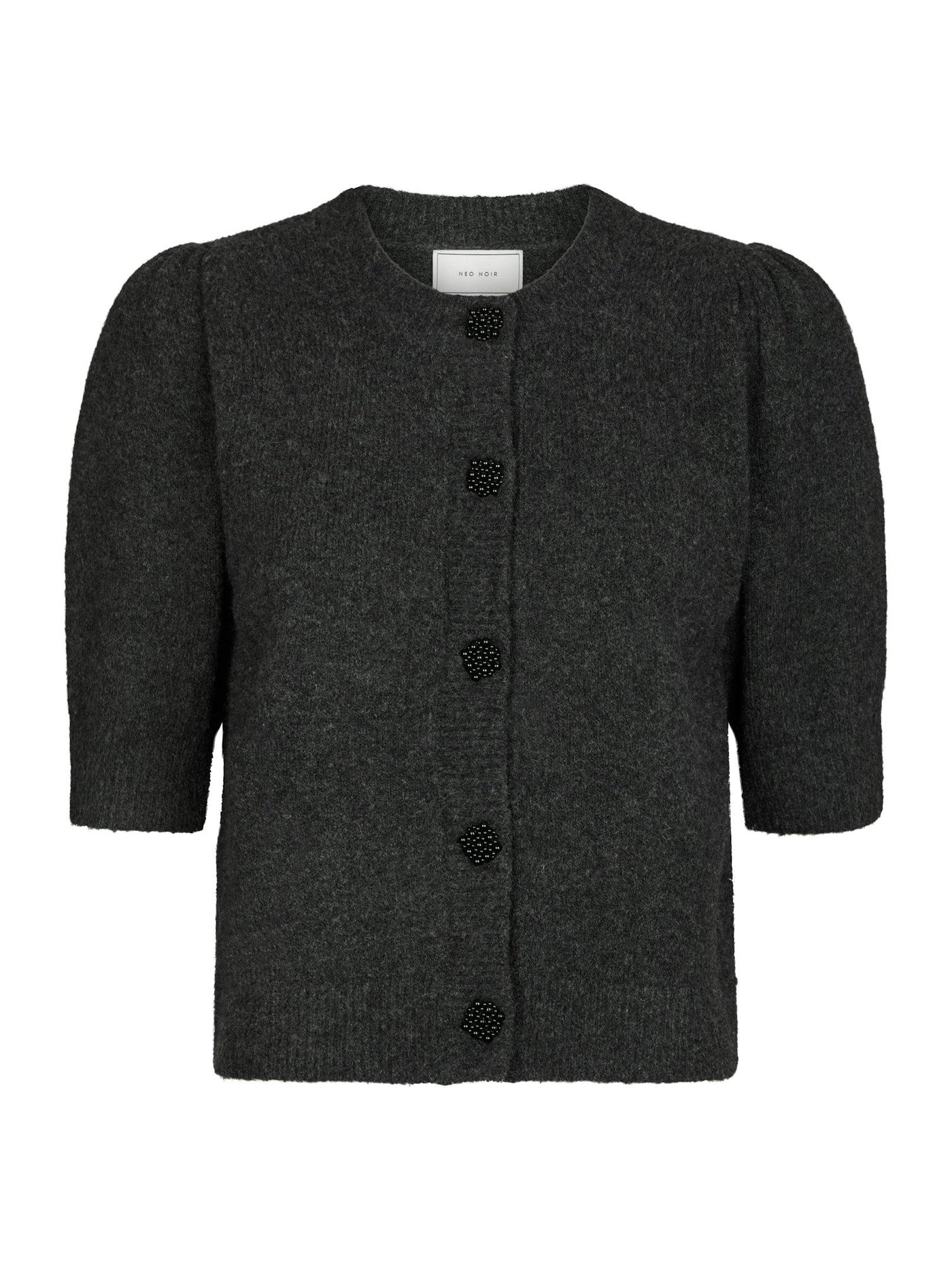 TRUDY KNIT CARDI ANTHRACITE