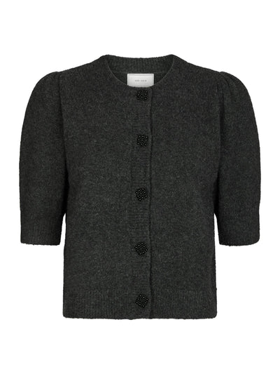TRUDY KNIT CARDI ANTHRACITE