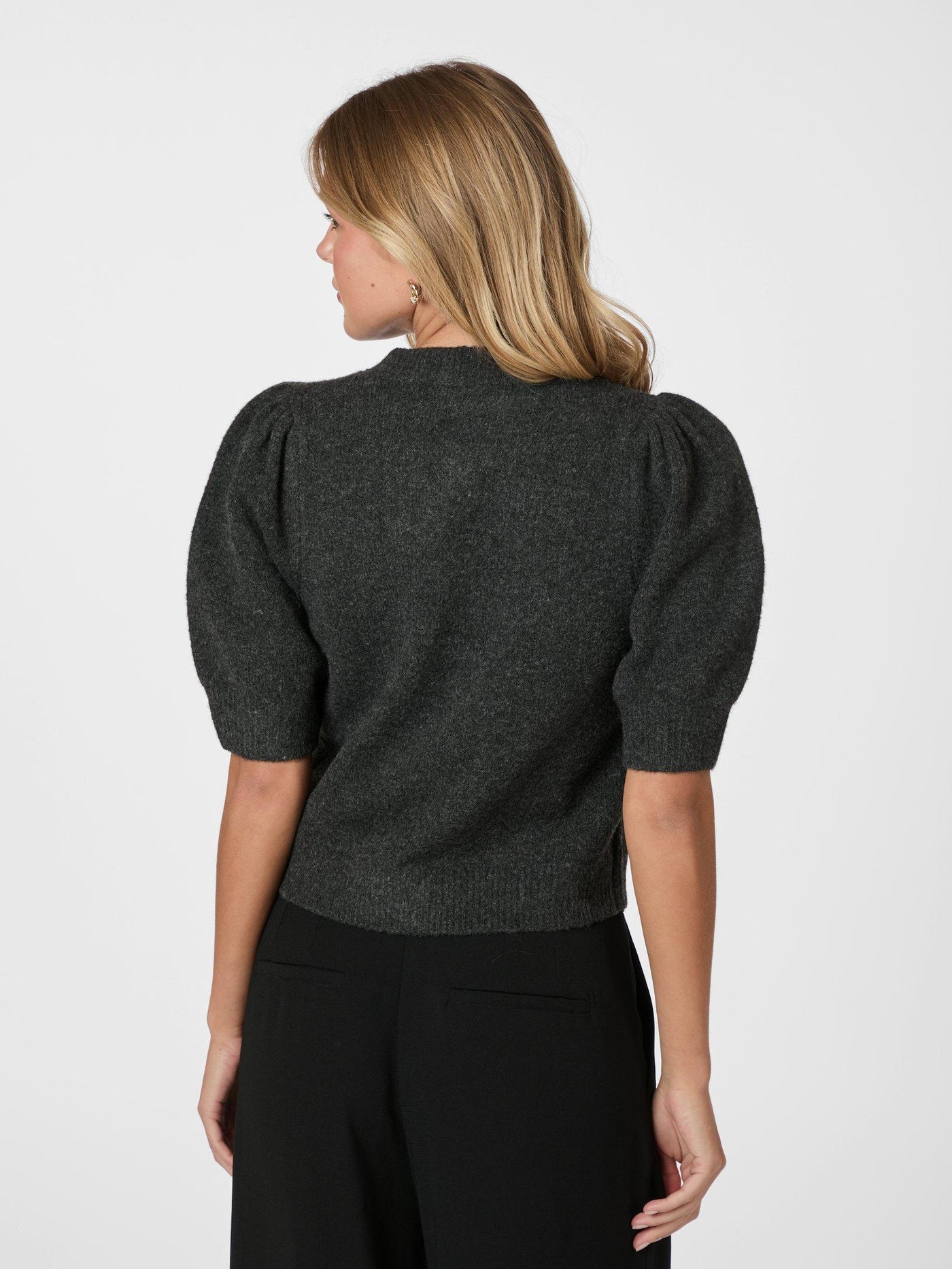 TRUDY KNIT CARDI ANTHRACITE