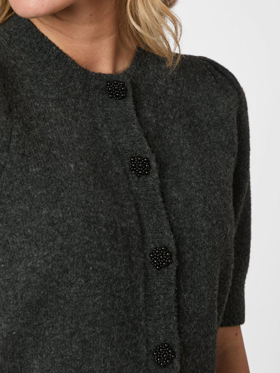 TRUDY KNIT CARDI ANTHRACITE