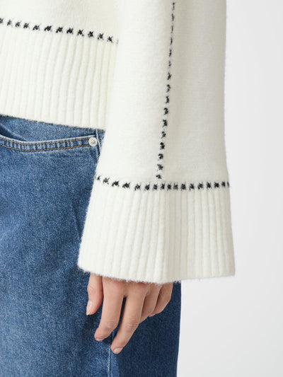 ROEME STITCH JUMPER OFF WHITE