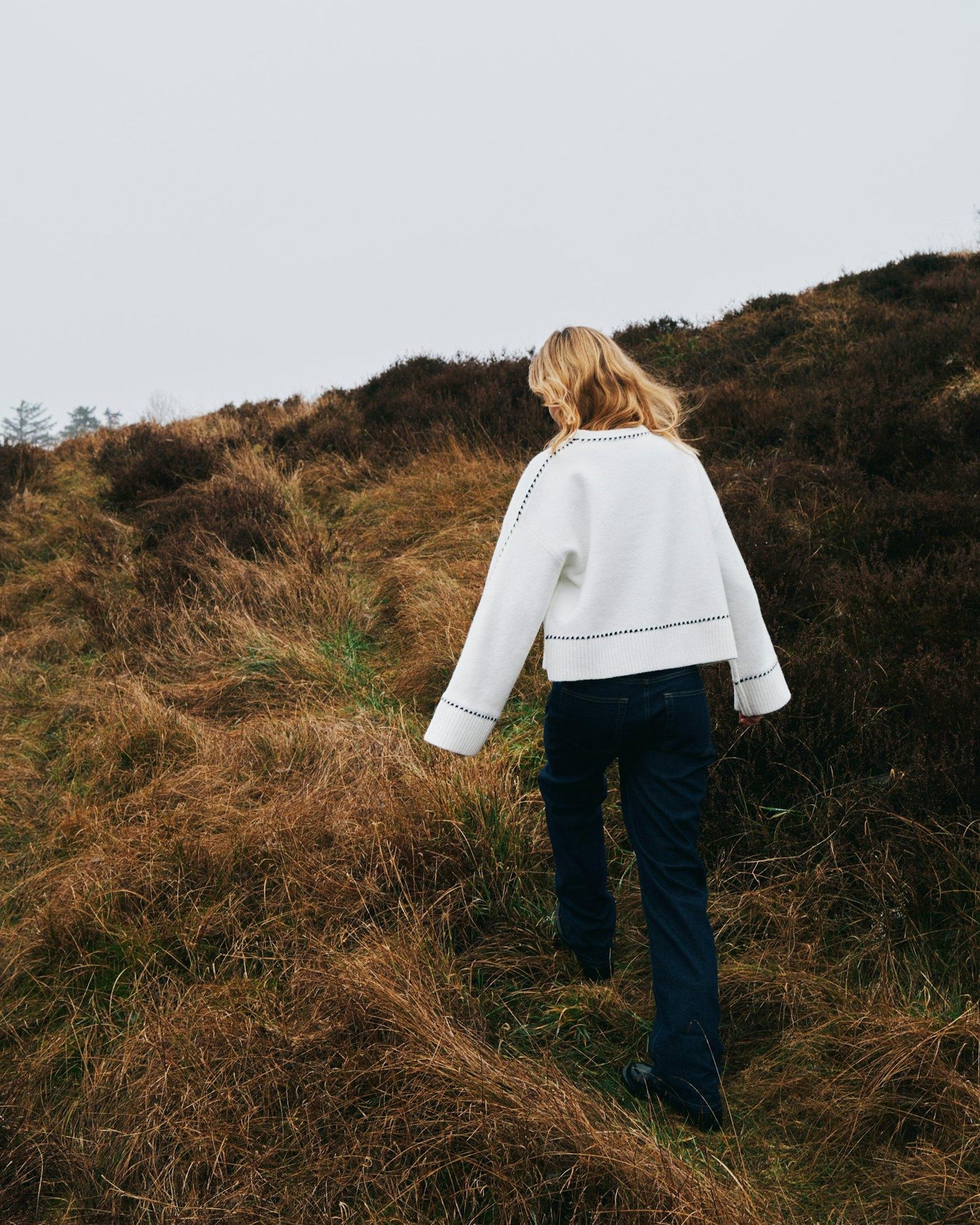 ROEME STITCH JUMPER OFF WHITE