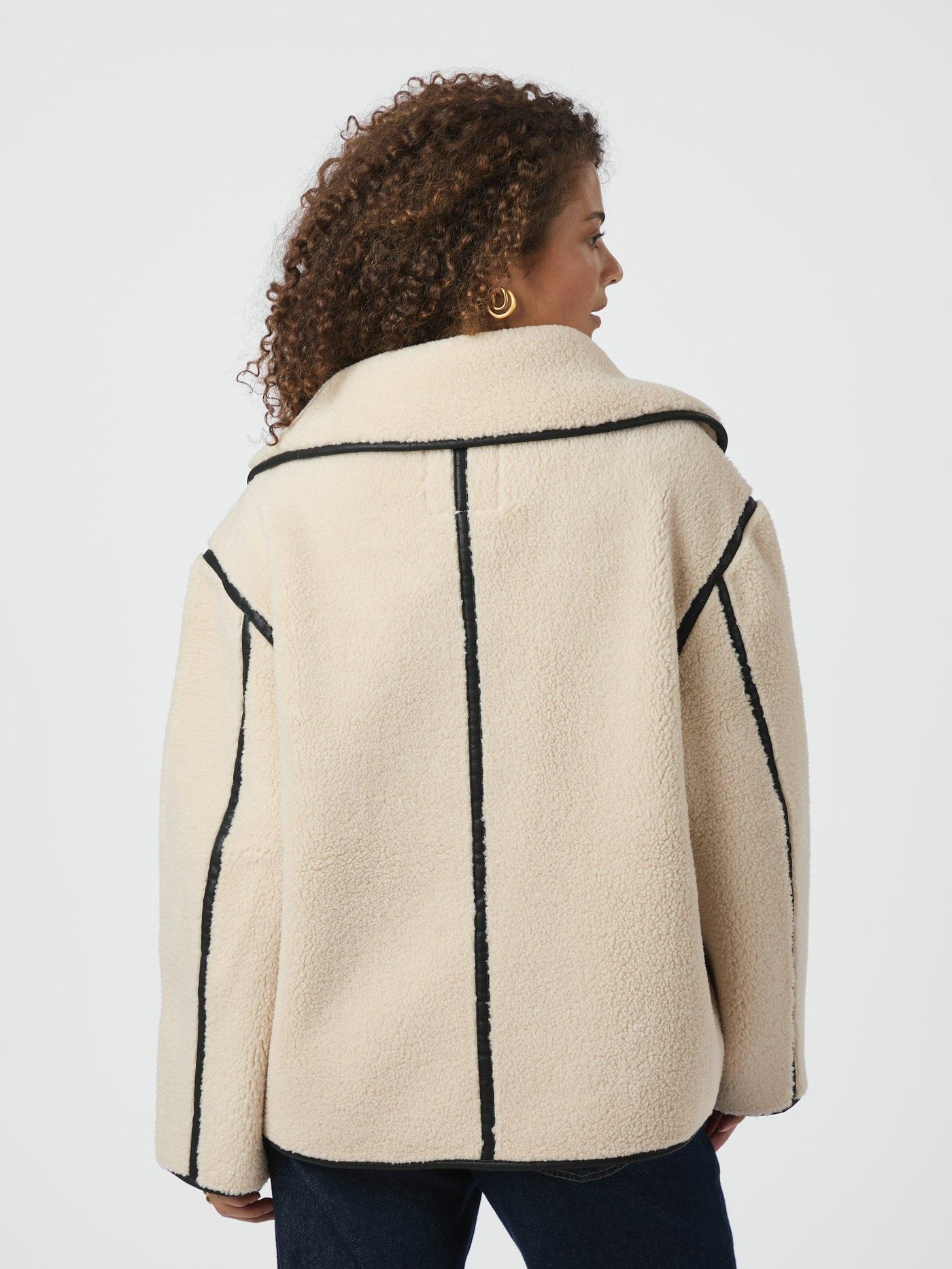 EDMUND TEDDY JACKET IVORY