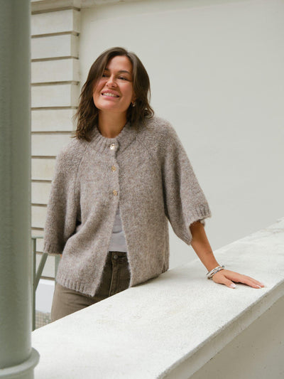 BENUTA FLUFFY CARDI BEIGE
