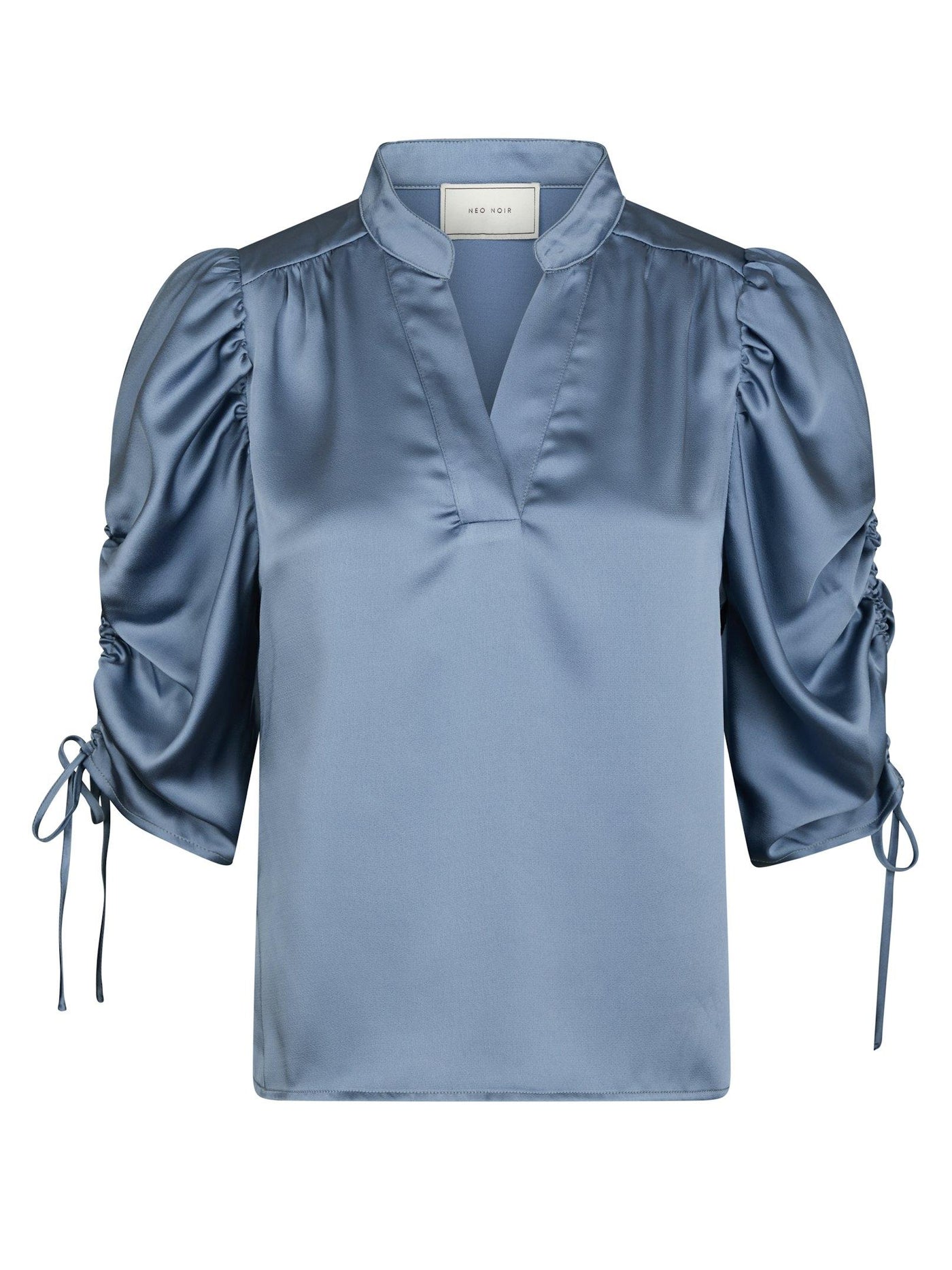 ALVIRA DRAPY SATIN DUSTY BLUE