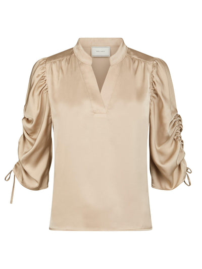 ALVIRA DRAPY SATIN CHAMPAGNE