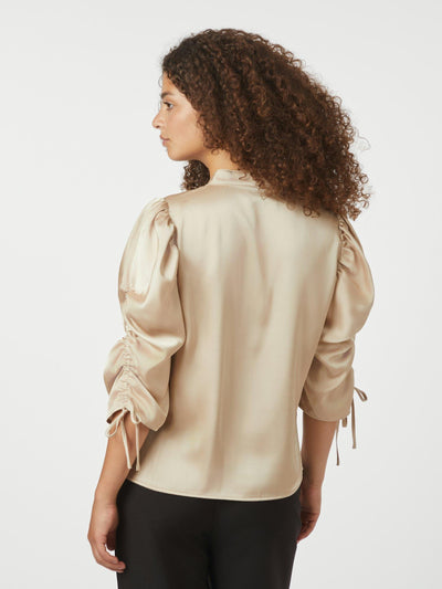 ALVIRA DRAPY SATIN CHAMPAGNE