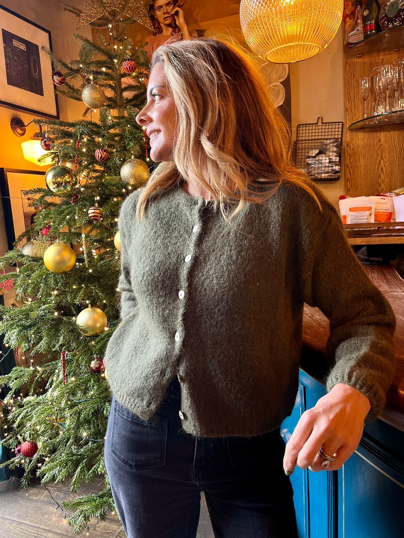 LOLA CARDI KHAKI