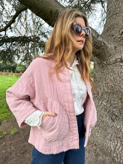 BOA VISTA QUILTED JACKET PINK