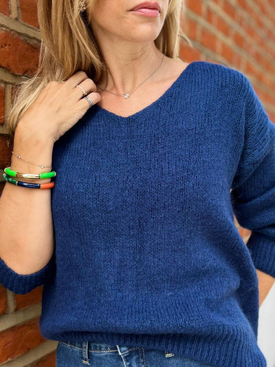 LÉON JUMPER NAVY PEONY