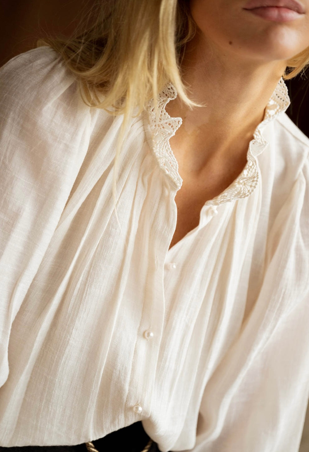 JEANNE BLOUSE IVORY