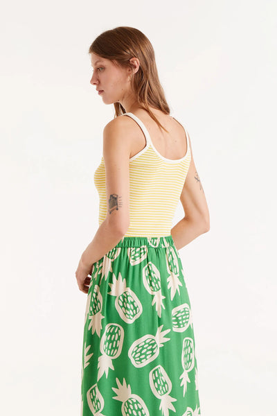 JULIA YELLOW STRIPES TOP