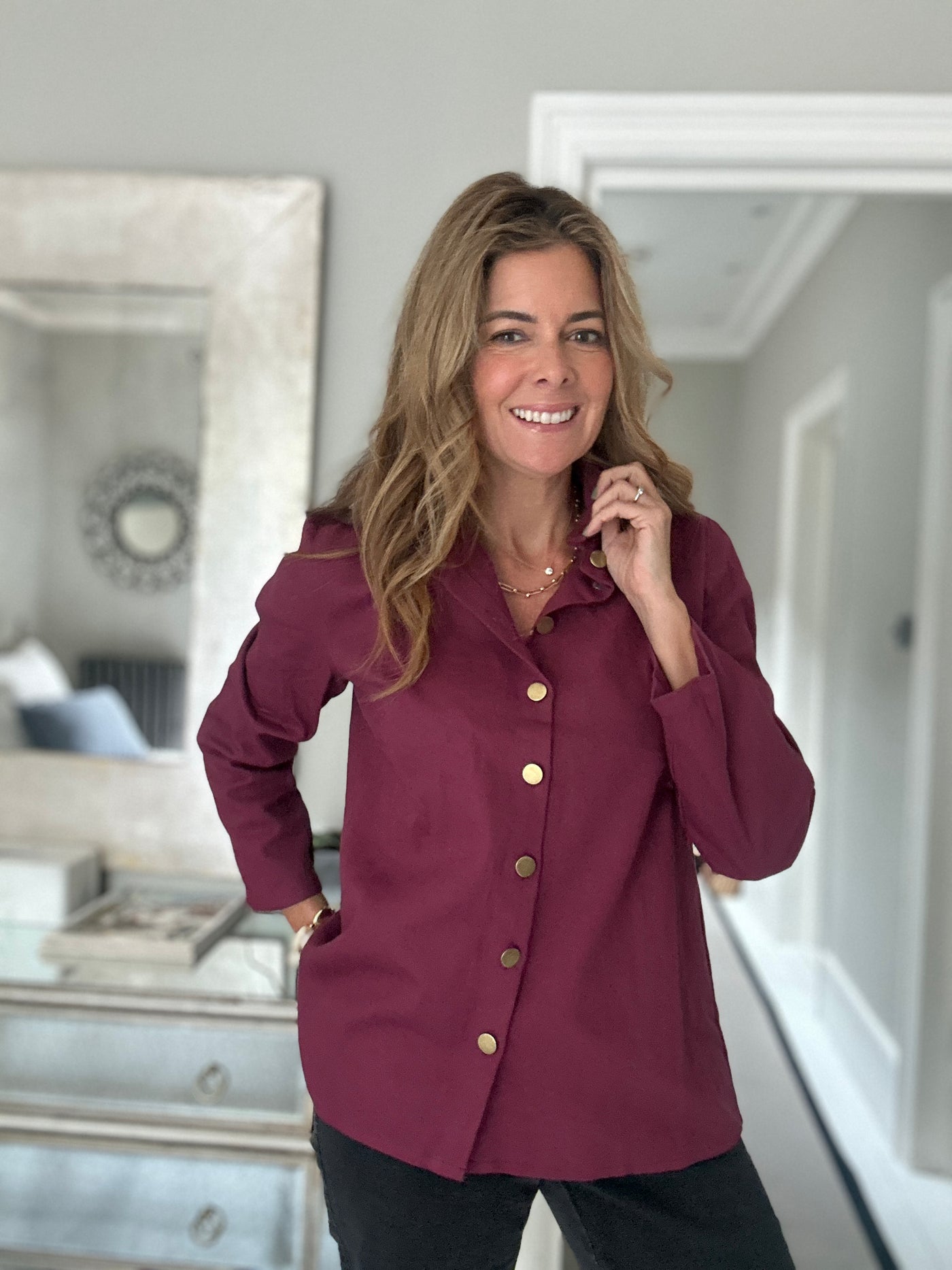 GLADYS JACKET BORDEAUX