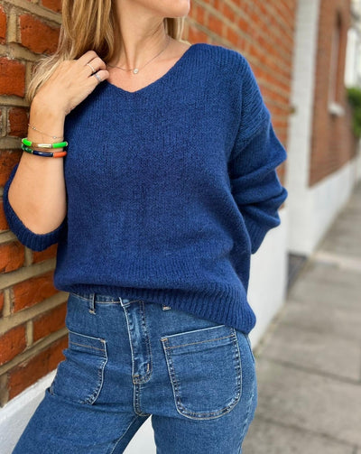 LÉON JUMPER NAVY PEONY