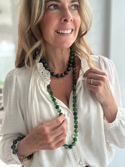 SOLENE NECKLACE RESIN GREEN