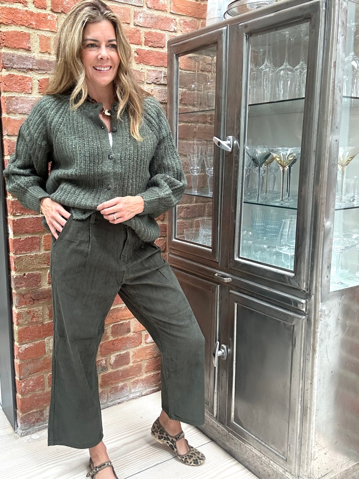 ROSIE CARDI KHAKI