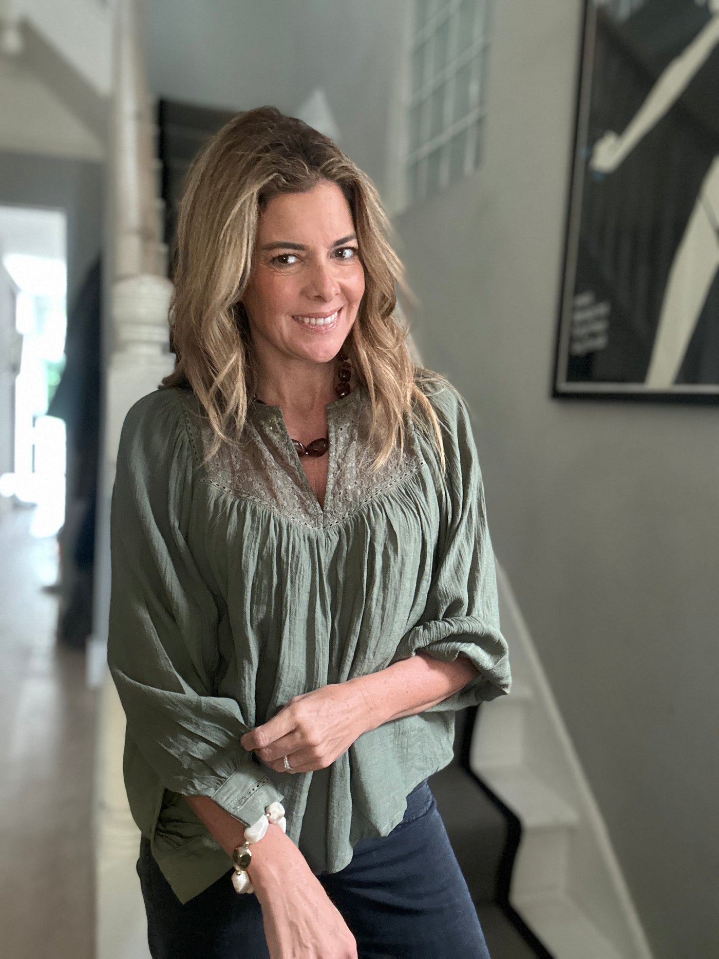 BEATRICE BLOUSE KHAKI