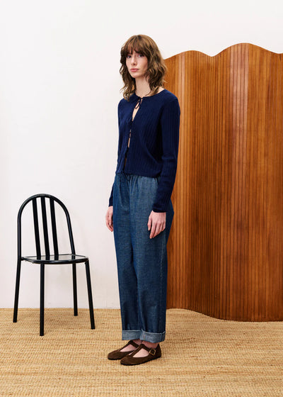 OXALIS TROUSERS NAVY