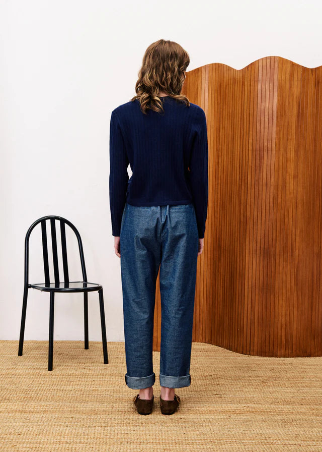 OXALIS TROUSERS NAVY
