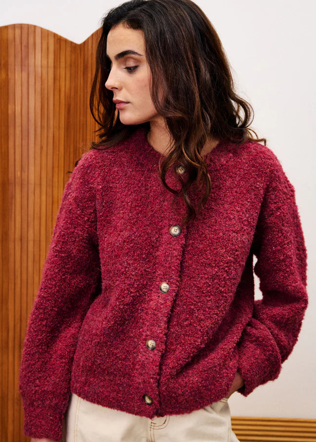 SELKIRK CARDI BORDEAUX