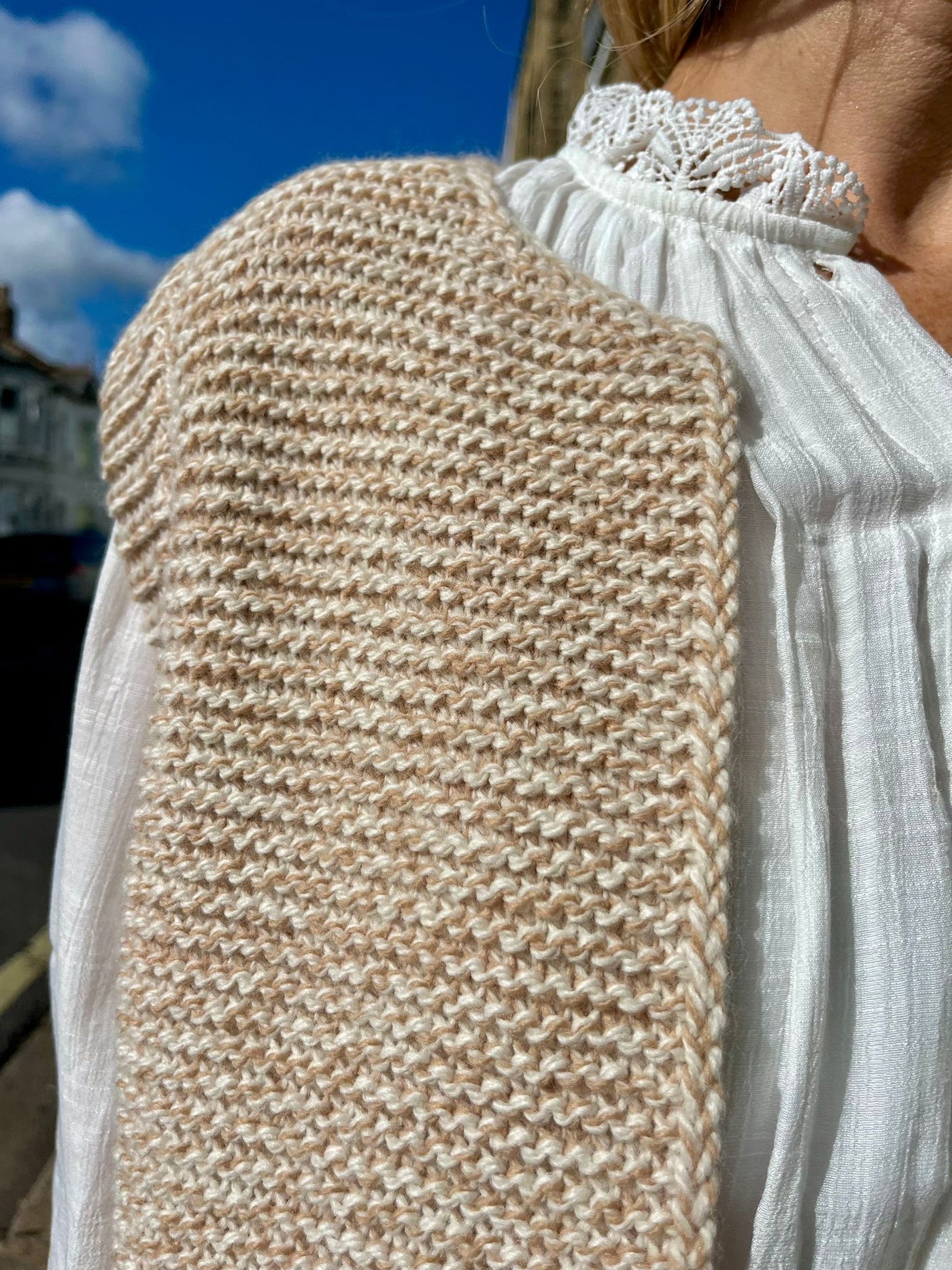 LEGRINGO CARDI BEIGE CHINÉ