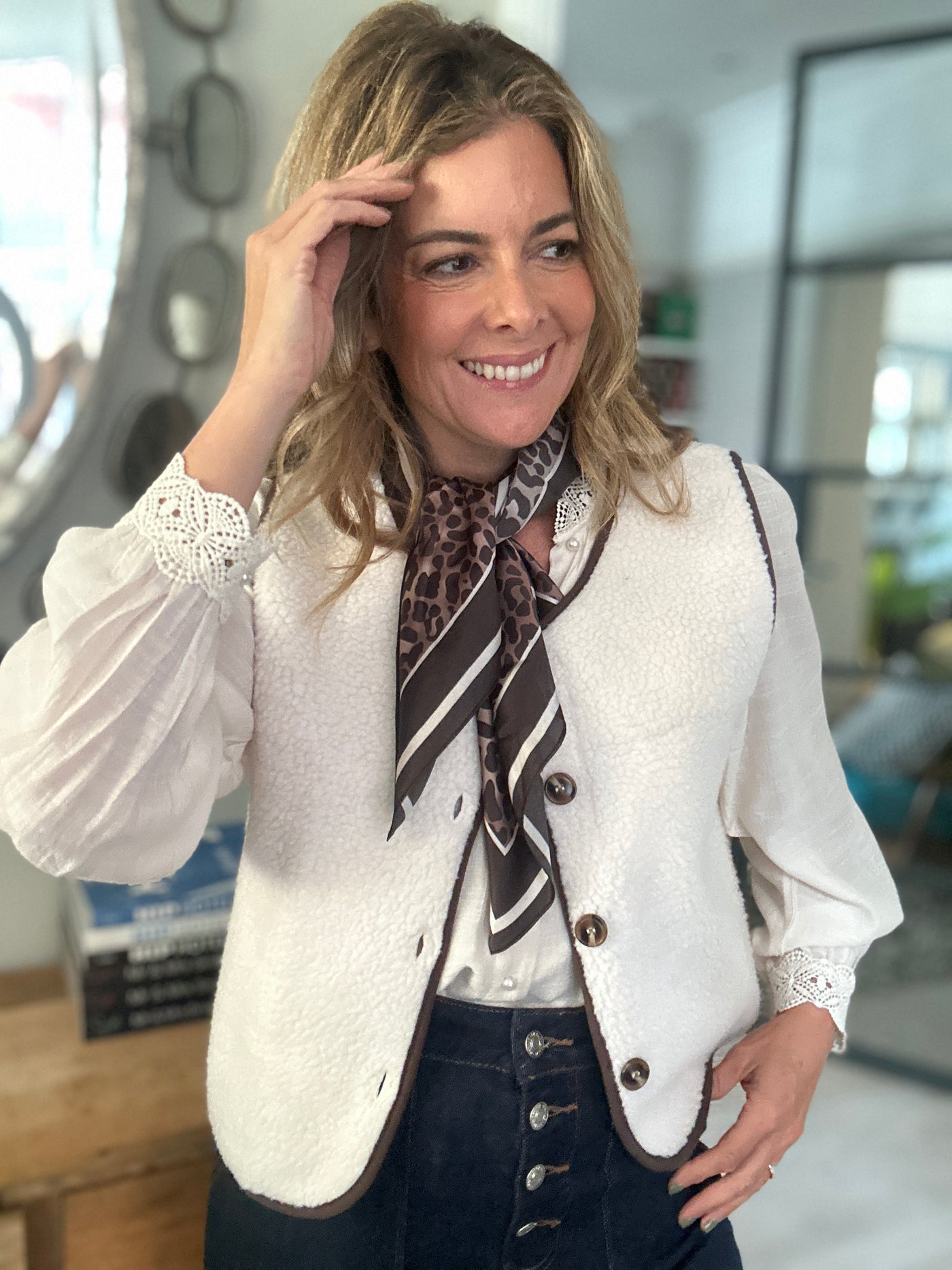 SEPTEMBRE SCARF LEOPARD