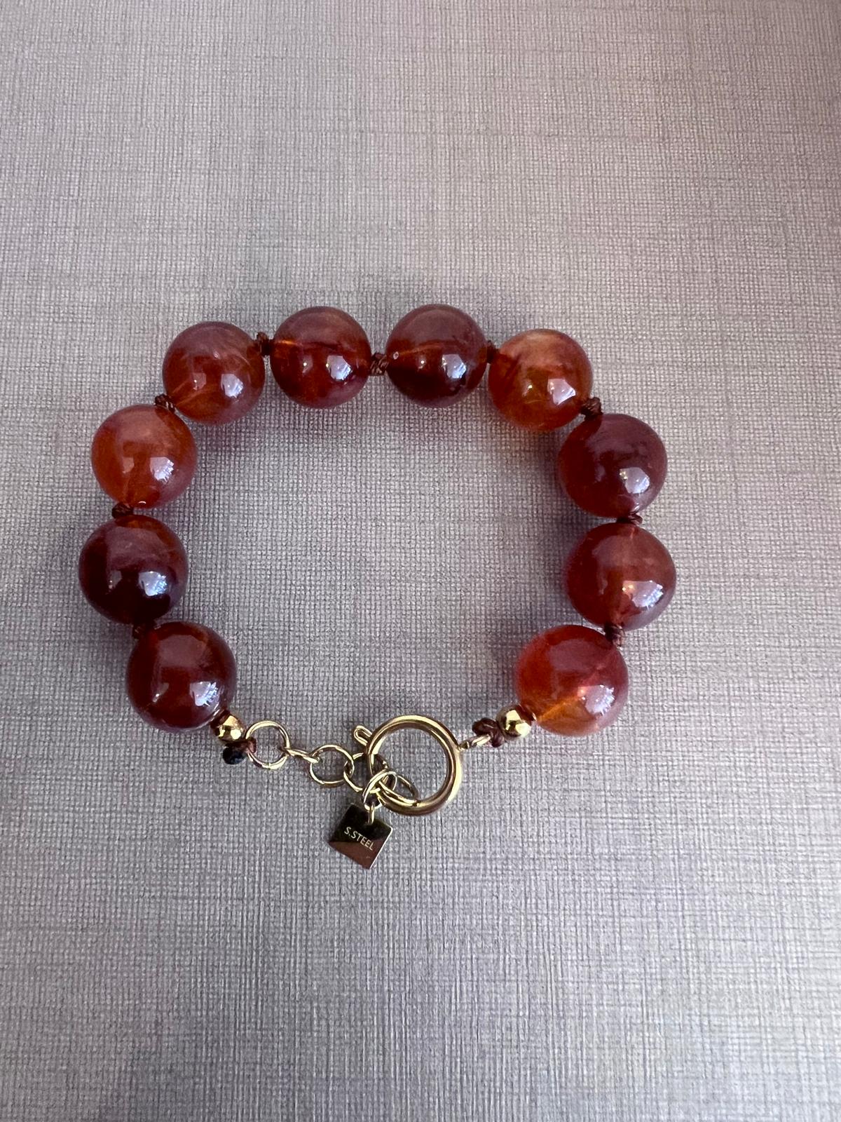 MORGANE BRACELET RESIN CARAMEL