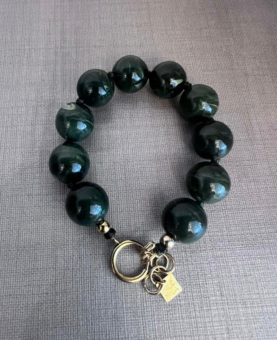 MORGANE BRACELET RESIN GREEN