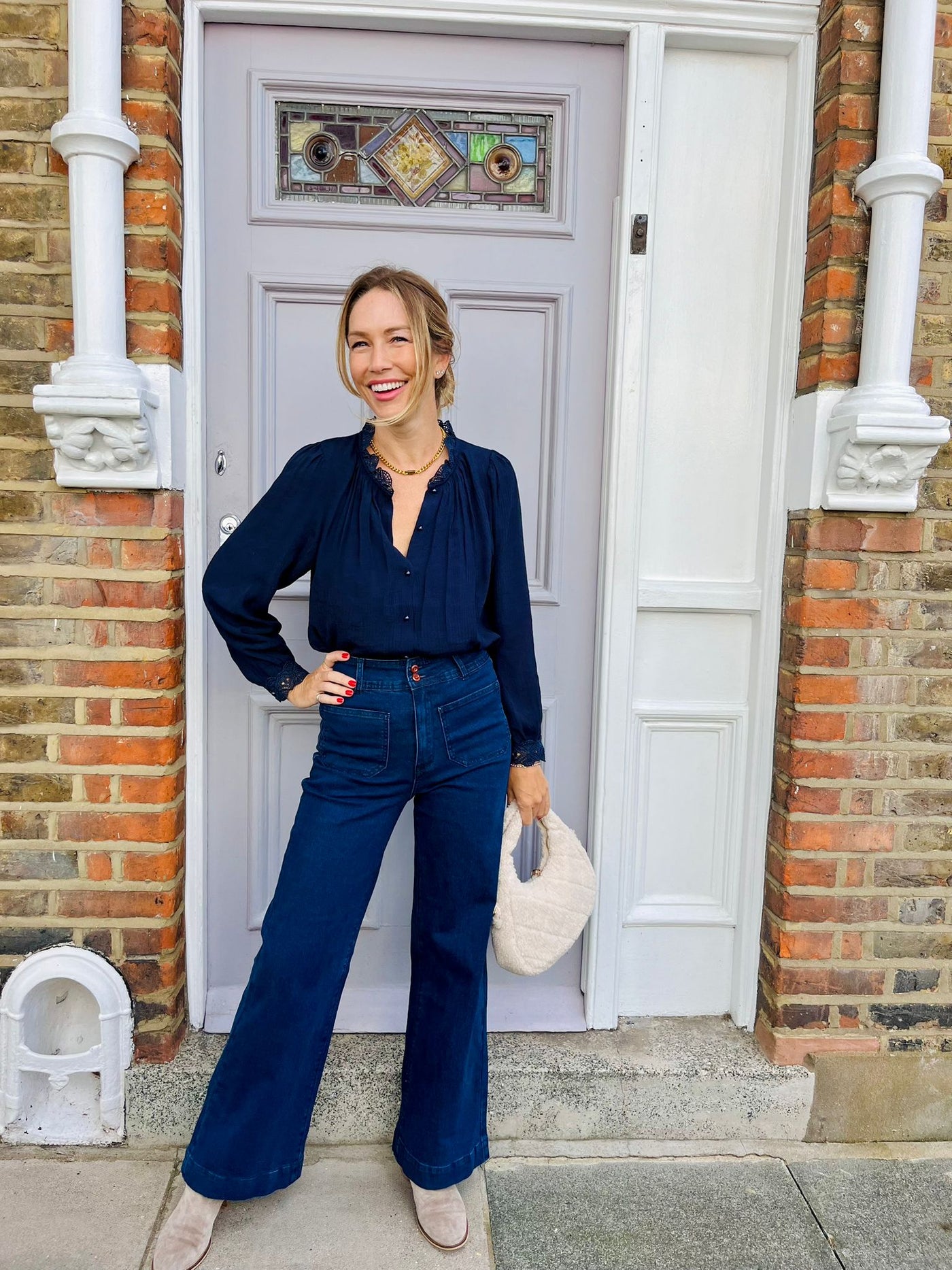 JEANNE BLOUSE NAVY