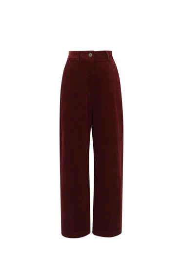 ELYSA TROUSERS BURGUNDY