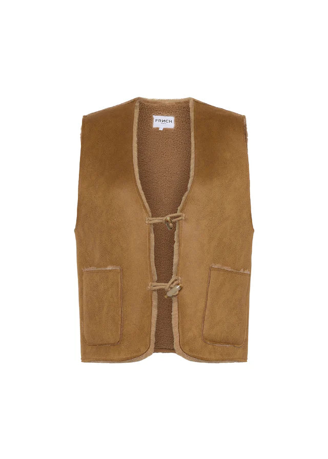 BANEL GILET CAMEL