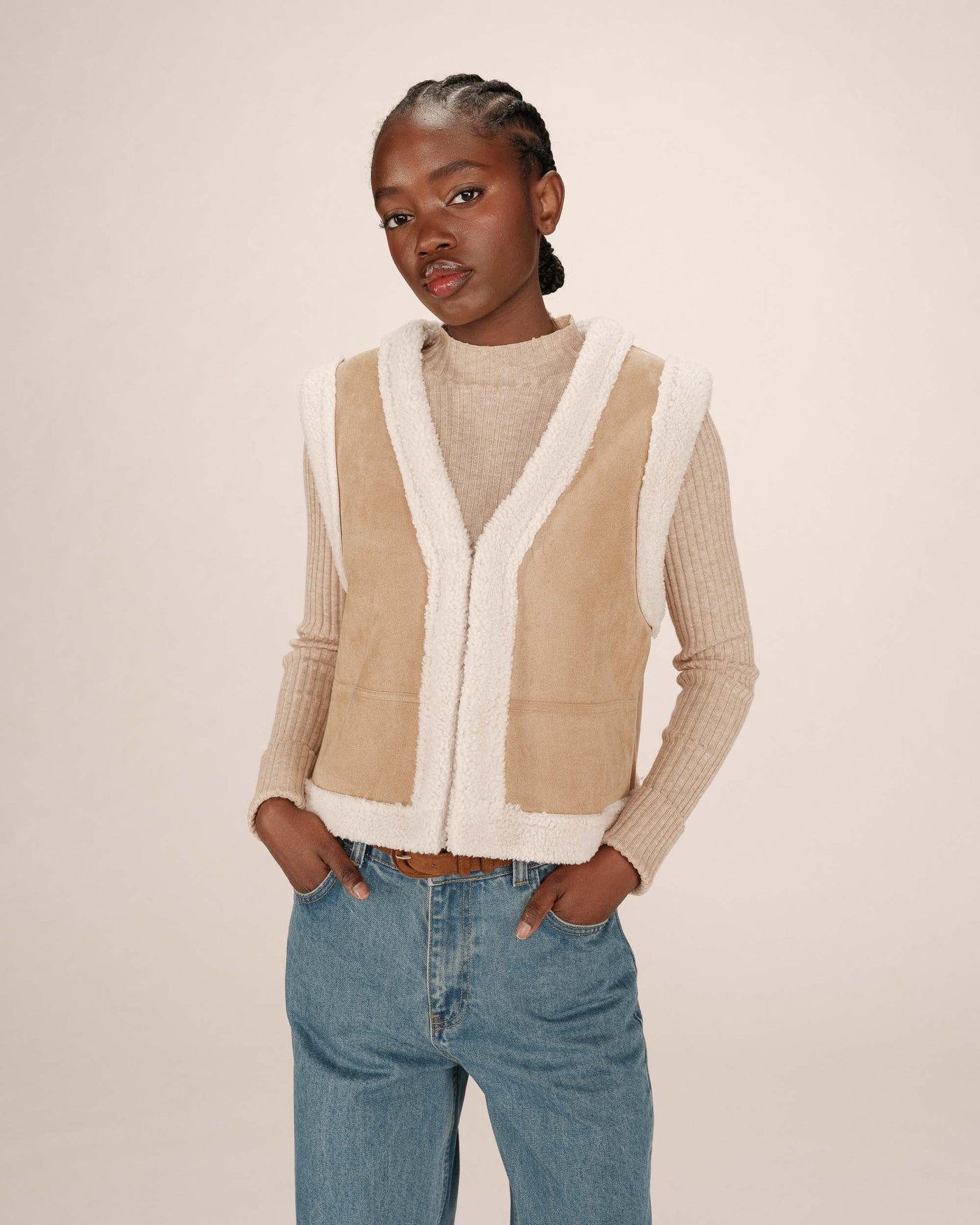 SOHEN VEST CAMEL SAND