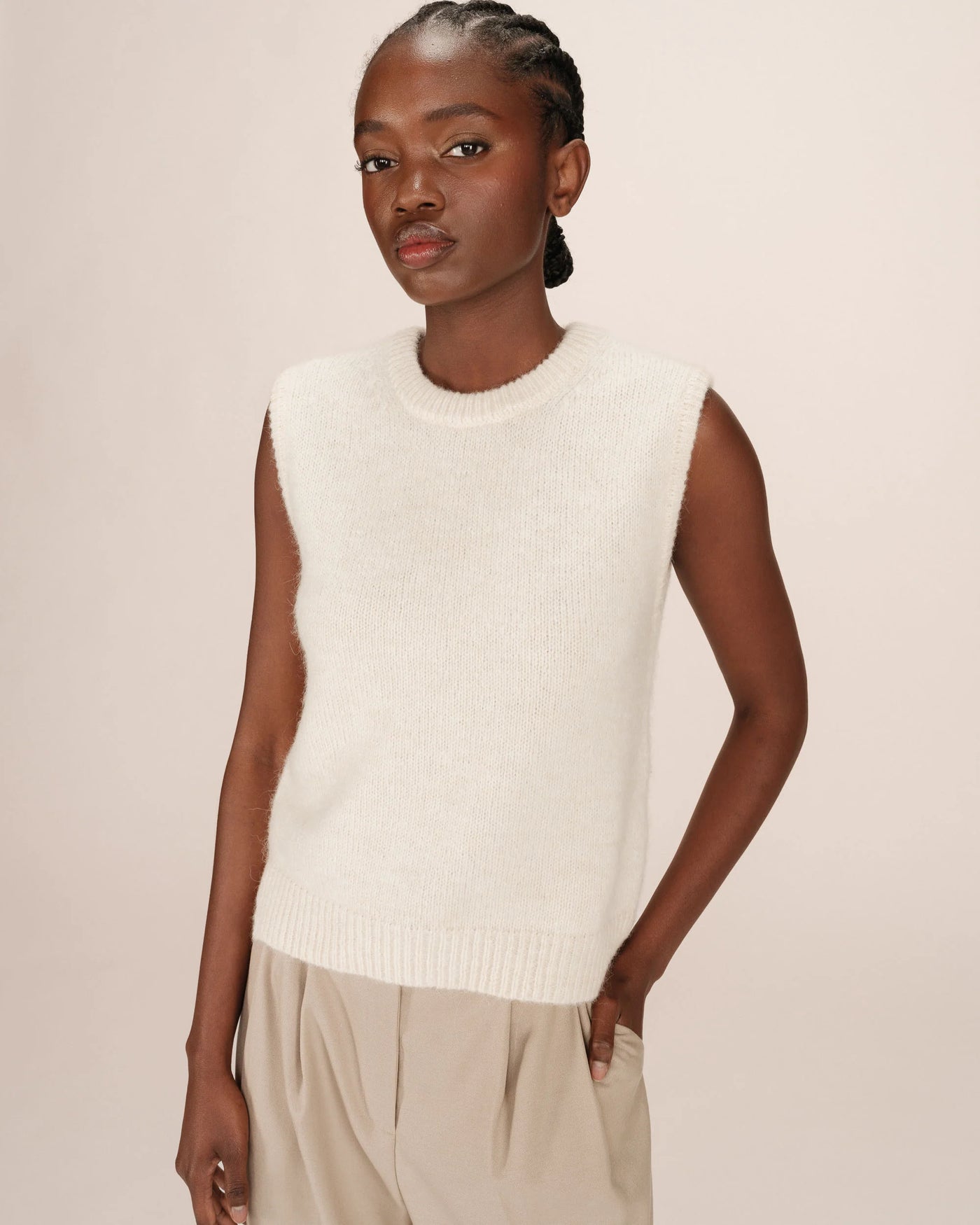 SAY TANK TOP GREY ECRU