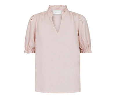 ODESA LINEN BLOUSE PINK