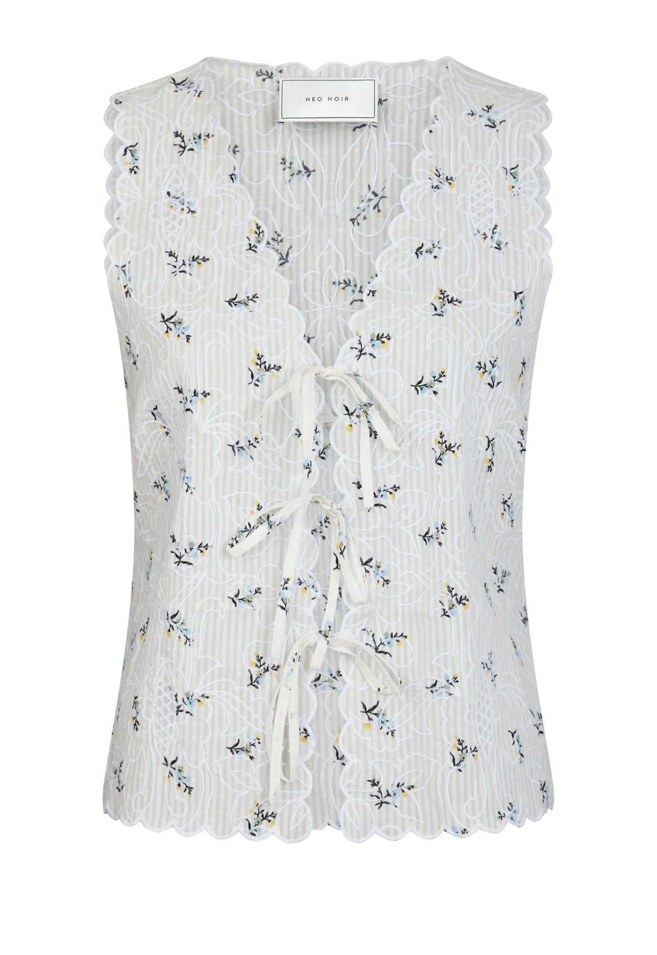 BIBI EMBROIDERY PRINT TOP