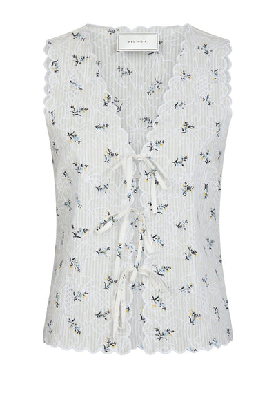 BIBI EMBROIDERY PRINT TOP