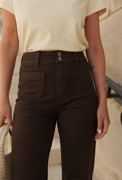 ELENA JEANS CHOCOLATE BROWN