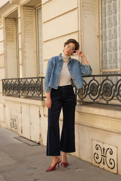 VIVIANE TROUSERS NAVY