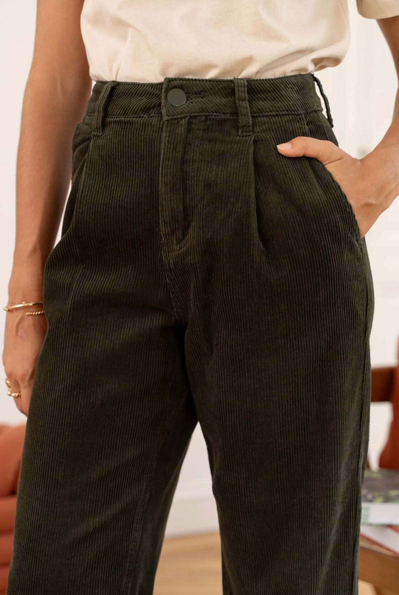 ELLA TROUSERS KHAKI